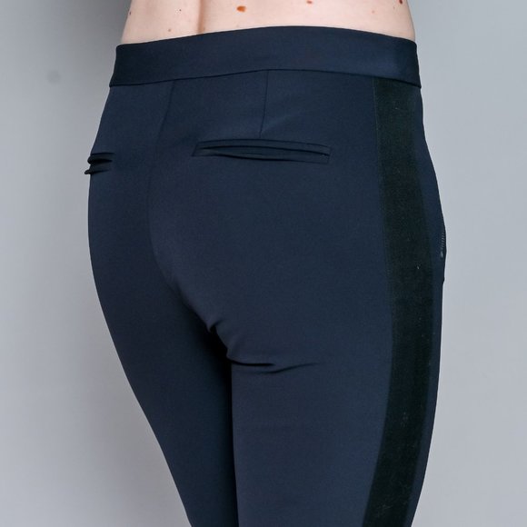 REBECCA TAYLOR Tuxedo Stripe Ava Techie Pants - Picture 5 of 7